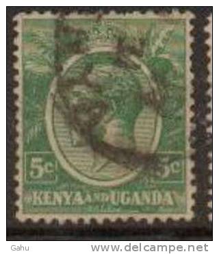 Kenya, Uganda, Tanganika  ; 1922/27 ; N°Y/T : 2 A   ; Ob ;Georges V ; Cote Y  : 0.50  E . - Kenya & Oeganda