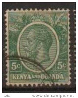 Kenya, Uganda, Tanganika  ; 1922/27 ; N°Y/T : 2 A   ; Ob ;Georges V ; Cote Y  : 0.50  E . - Kenya & Ouganda