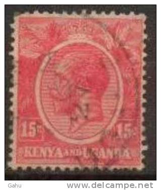 Kenya, Uganda, Tanganika  ; 1922/27 ; N°Y/T : 5   ; Ob ;Georges V ; Cote Y  : 0.30  E . - Kenya & Uganda