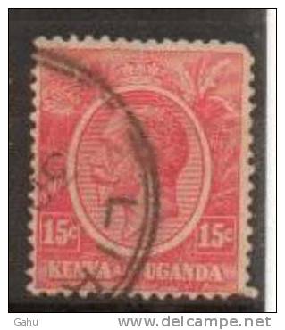 Kenya, Uganda, Tanganika  ; 1922/27 ; N°Y/T : 5   ; Ob ;Georges V ; Cote Y  : 0.30  E . - Kenya & Oeganda