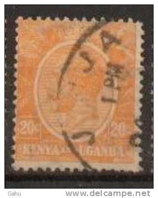 Kenya, Uganda, Tanganika  ; 1922/27 ; N°Y/T : 6   ; Ob ;Georges V ; Cote Y  :   E . - Kenya & Ouganda