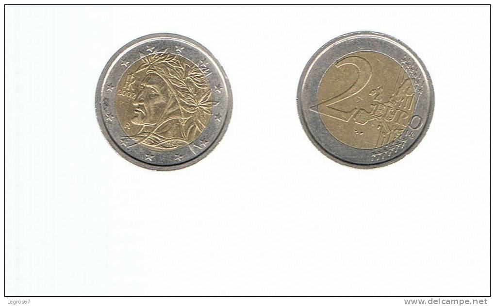 PIECE 2 EURO ITALIE 2002 - TYPE B - Italien