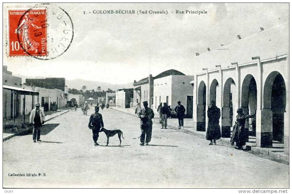 Lot 2 CPA - Colomb - Béchar (Algérie) - Rue Principale + Pavillons Des Officiers - Bechar (Colomb Béchar)