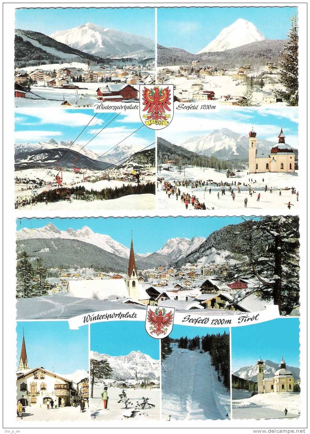 Austria - Seefeld - Gondel - Ski - Skilift - Wintersport - Set Of 2 Postcards - 2 AK - Seefeld