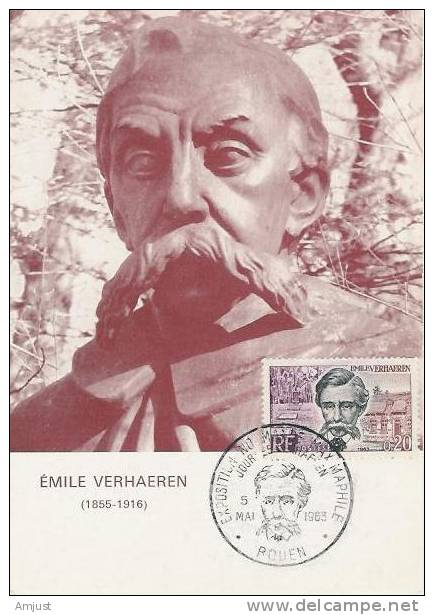 Carte Maximum,Maxi Cards, Emile Verhaeren - 1960-1969