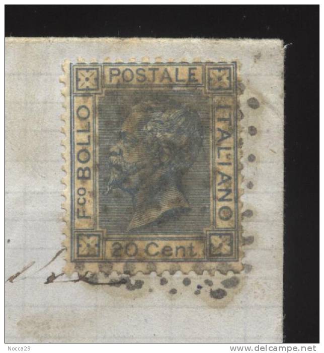 RARA LETTERA DEL 1868 DA BITONTO A NAPOLI - COMPLETA DI TESTO. (PREF92) - Usados