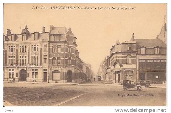 Armentières. La Rue Sadi-Carnot. - Armentieres