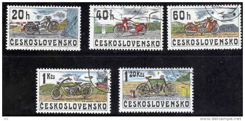 Tchécoslovaquie 1975 N°Y.T. : 2117 à 2121 Obl. - Used Stamps