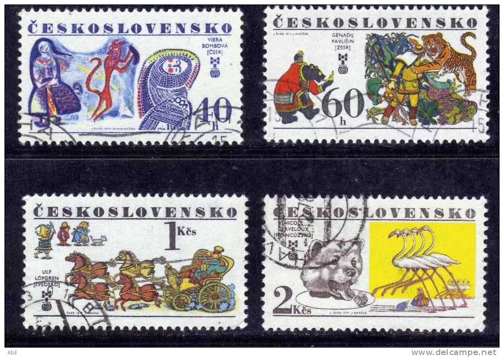 Tchécoslovaquie 1977 N°Y.T. : 2227 à 2230 Obl. - Used Stamps