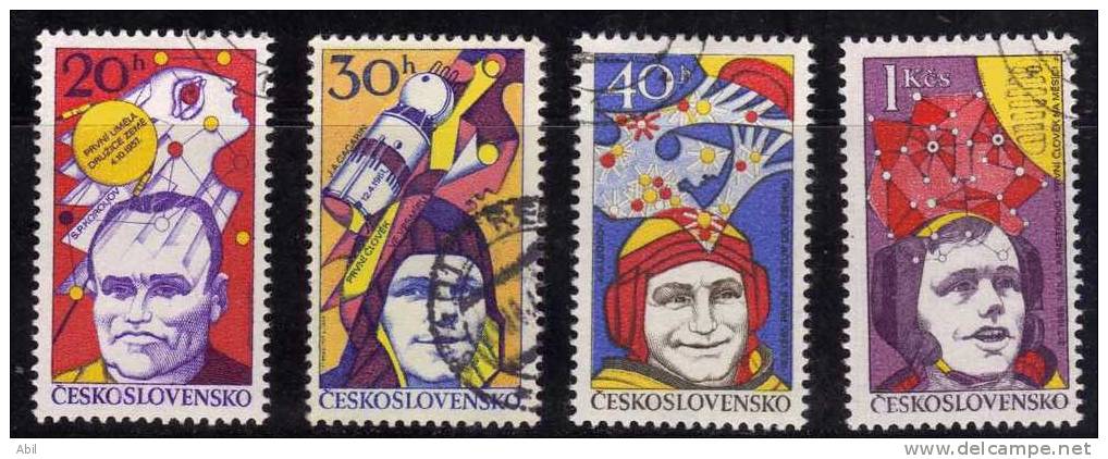 Tchécoslovaquie 1977 N°Y.T. : 2238 à 2241 Obl. - Used Stamps