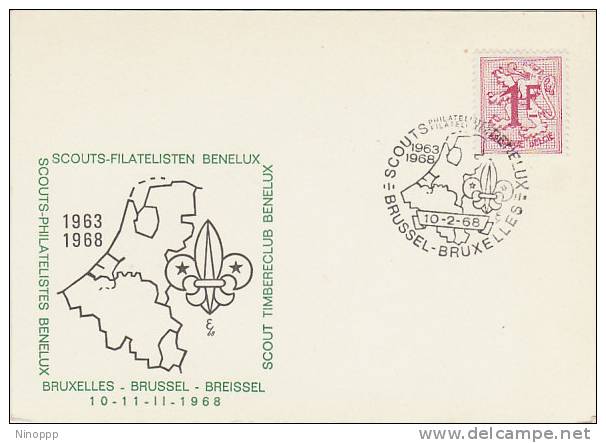 Belgium-1968 5 Years Of Scout Philatelic Club  Souvenir Cover - Other & Unclassified