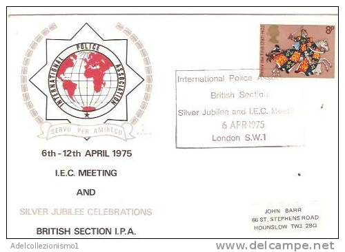 28159)lettera F.d.c. International Police Association Con 8p Da Londra A Hounslow - 1971-1980 Decimal Issues