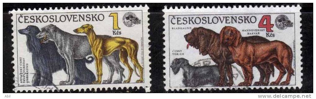 Tchécoslovaquie 1990 N°Y.T. : 2856 Et 2857 Obl. - Used Stamps