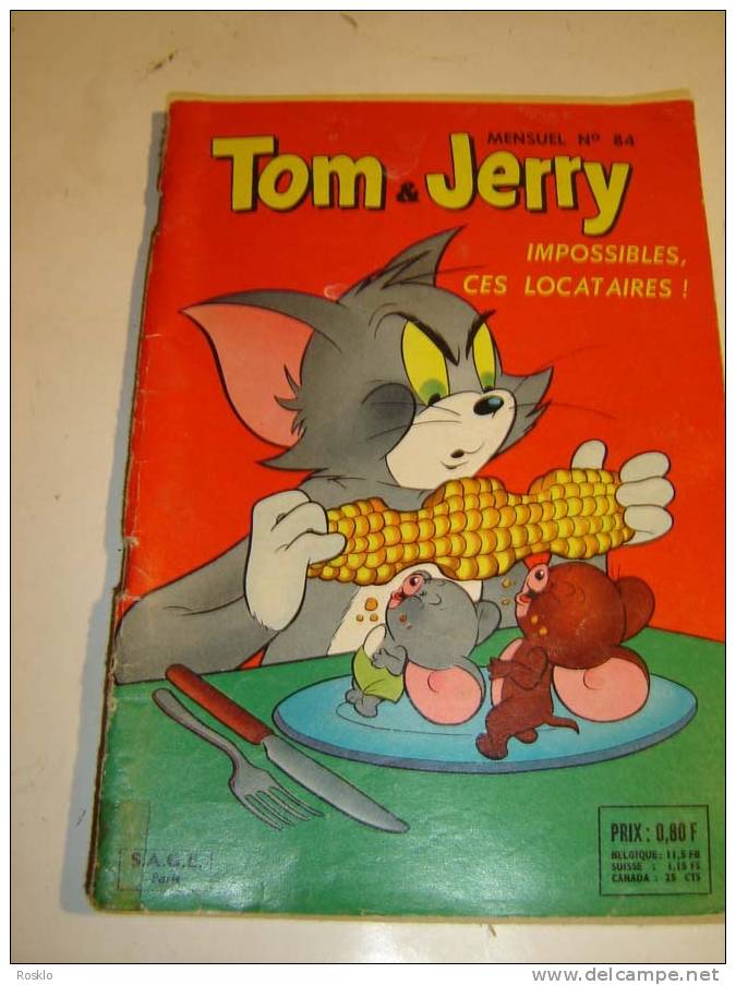 BD / TOM ET JERRY    N° 84   DE 1965 /  TRES BEL   ETAT - Fortsetzungen