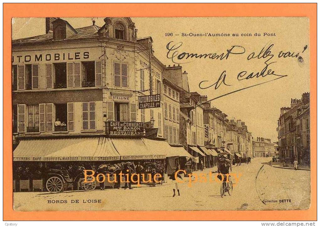 95 - SAINT OUEN L´AUMONE - Au Coin Du Pont - Café Du Commerce Baron - Saint-Ouen-l'Aumône