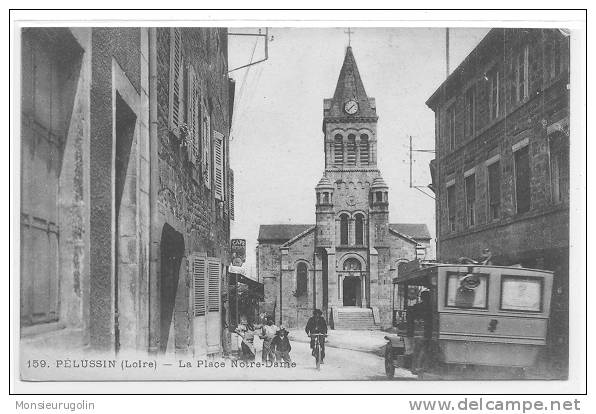 42 )) PELUSSIN, Place Notre Dame, ANIMEE N° 159, - Pelussin