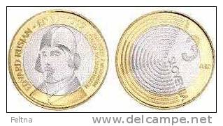 NEW 2009 SLOVENIA 3 EUR COIN EDVARD RUSJAN UNC - Slovénie