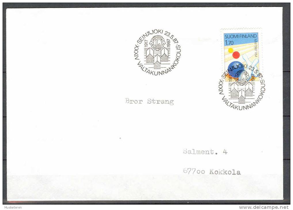 Finland Valtakunnankokous SEINÄJOKI Special Cancel Cover 1987 Bowling VM Weltmeisterschaft Issue - Brieven En Documenten