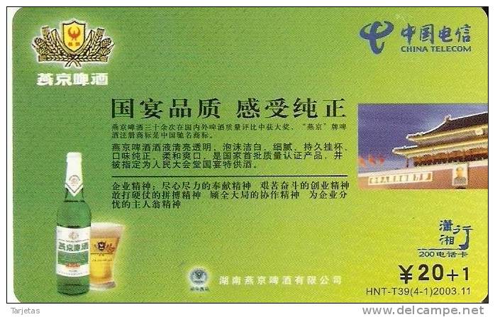 TARJETA DE CHINA DE CERVEZA  (BEER) - Lebensmittel