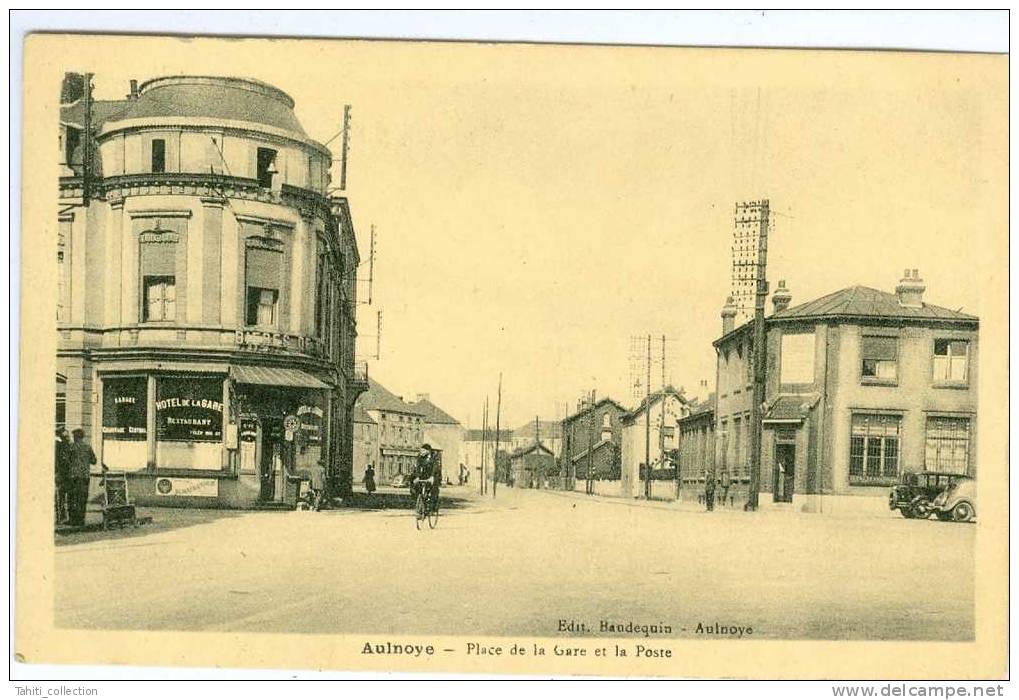 AULNOYE - Place De La Gare Et La Poste - Aulnoye