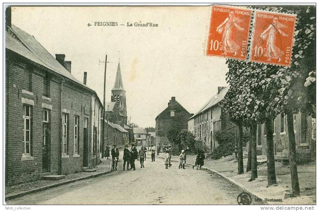 BAVAY - Grand-Place Et Rue Des Glatignies - Bavay