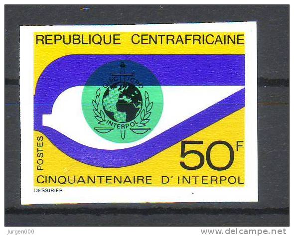 Centraal Afrika, Interpol, Nr 344, Ongetand **, Michel = ?? Euro (Z22443) - Police - Gendarmerie