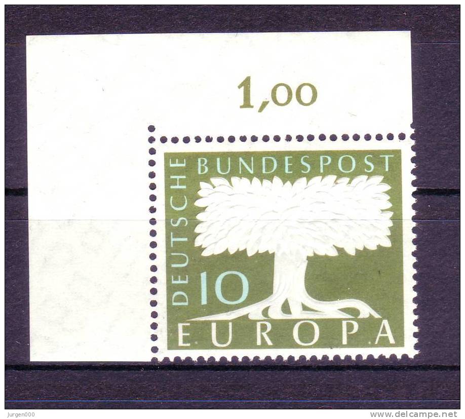 Duitsland-Bund, Nr 294 ** Bogenecke (Z22513) - 1957
