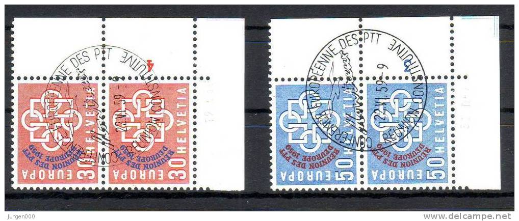 Zwitserland, Nr 681/682, In Paar Met Drukdatum (Z22540) - 1959