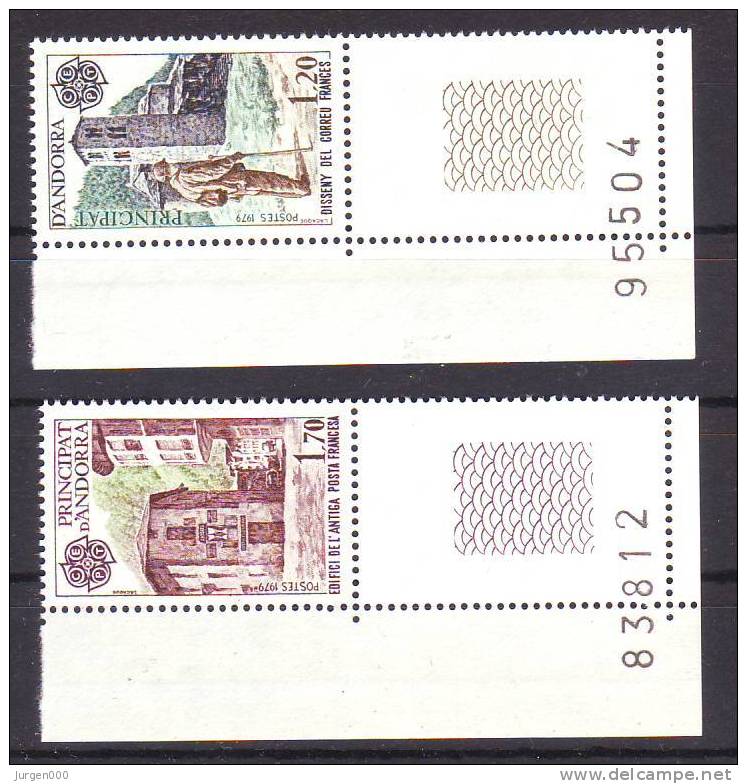 Frans Andorra, Nr 297/298 Met Velnummer ** (Z22676) - 1979