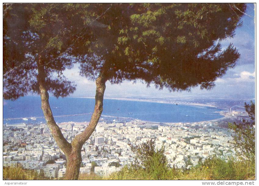 ISRAEL, HAIFA - VIEW FROM MT. CARMEL CPSM CIRCULATED CIRCA 1972 SOLD AS IS CUAC - Israel