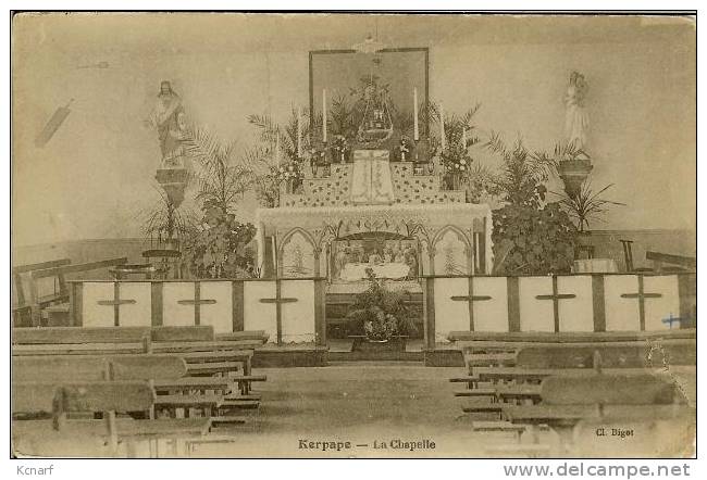 CP De KERPAPE " La Chapelle " . - Ploemeur