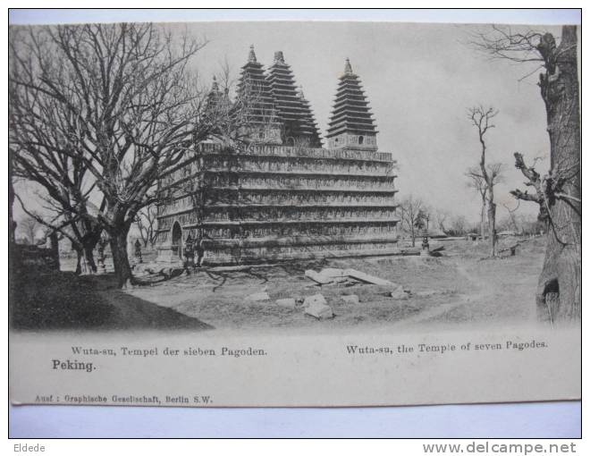 Peking   Wuta-Su The Temple Of Seven Pagodes German Editor - Chine