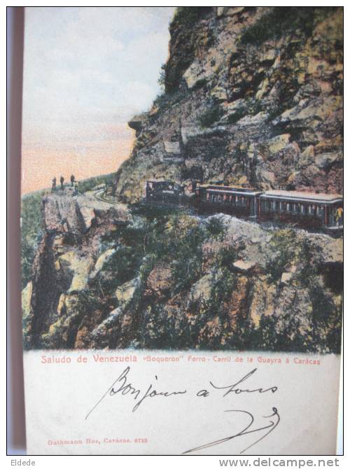 "Boquerron" Ferro Caril De La Guayra A Caracas Train  Voyagé Editor Gathmann Hos, 8723 - Venezuela