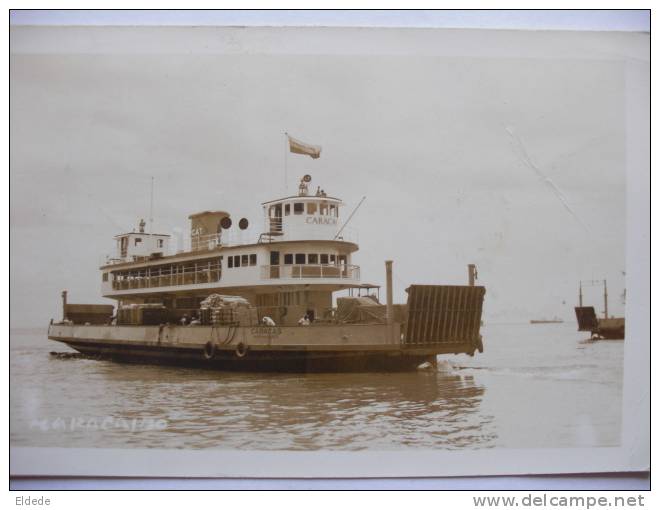 Maracaibo  Foto Real Real Photo Barco Caracas Circulada Maracaibo 1956 - Venezuela