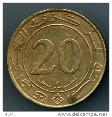 Algérie 20 Cts 1987 Ttb - Algerien