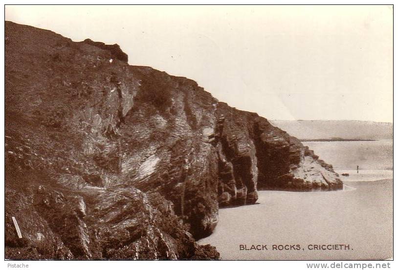 Black Rocks Criccieth Pays De Galles UK Royaume-Uni  Wales - Photo Véritable - Non Circulée - Contea Sconosciuta