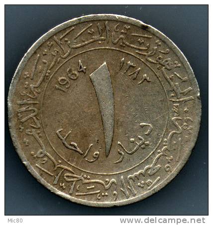 Algérie 1 Dinar 1964 Tb - Algérie