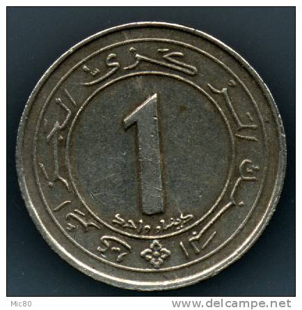 Algérie 1 Dinar 1987 Ttb+ - Argelia