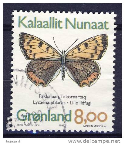 #Greenland 1997. Butterflies . Michel 304x.  Cancelled (o) - Used Stamps