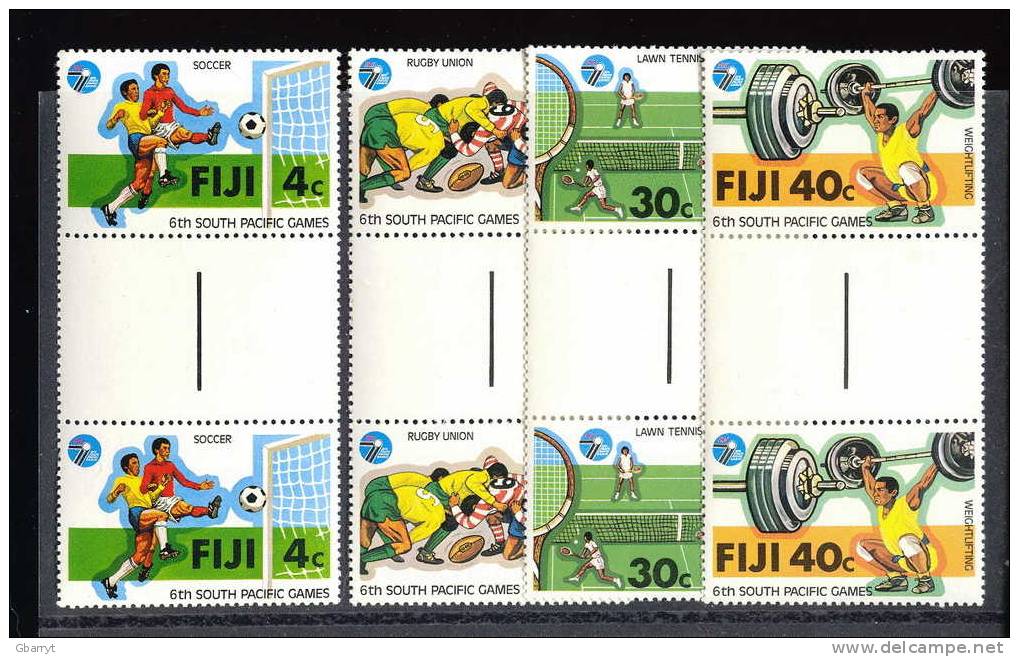 Fiji Scott # 405 - 408 MNH VF Gutter Pairs. Complete...................................C36 - Fiji (1970-...)