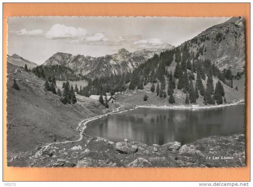 F014 Lac Lioson Près Des Mosses. Alpage. Cachet Les Clées 1955. - Les Clées