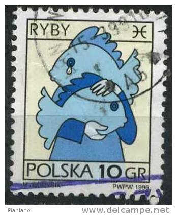 PIA - POLOGNE - 1996 : Tp Courant - (Mi 3612) - Used Stamps