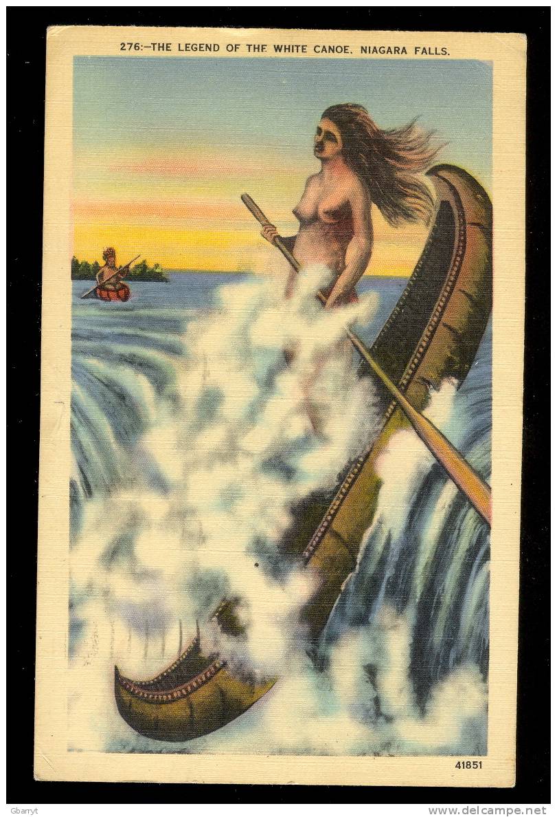 The Legend Of The White Canoe   1946          Used      (b1-25) - Chutes Du Niagara