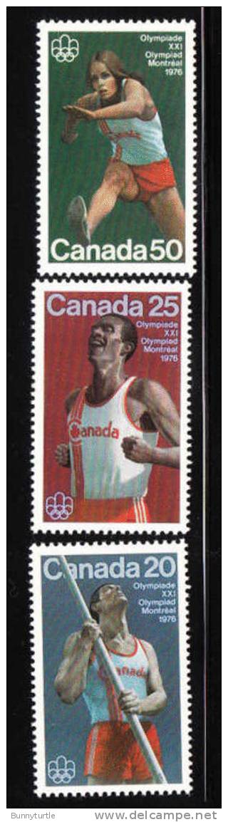 Canada 1975 21st Olympic Games Montreal Hurdling Pole Vaulting MNH - Ete 1976: Montréal