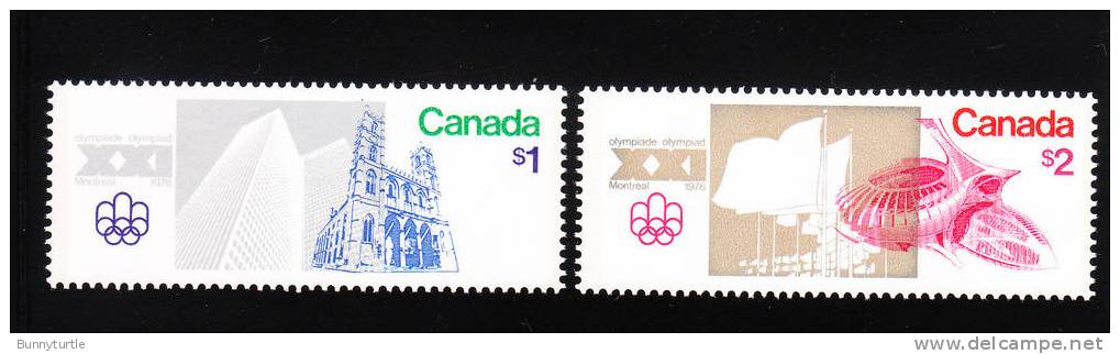 Canada 1976 21st Olympic Games Montreal High Rise Tower Notre Dame Church MNH - Neufs