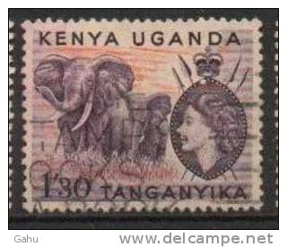 Kenya ,Uganda, Tanganyika ; 1954 N° Y/T: 97  ; Ob  ; Elizabeth II ; Cote Y:  E. - Kenya, Oeganda & Tanganyika