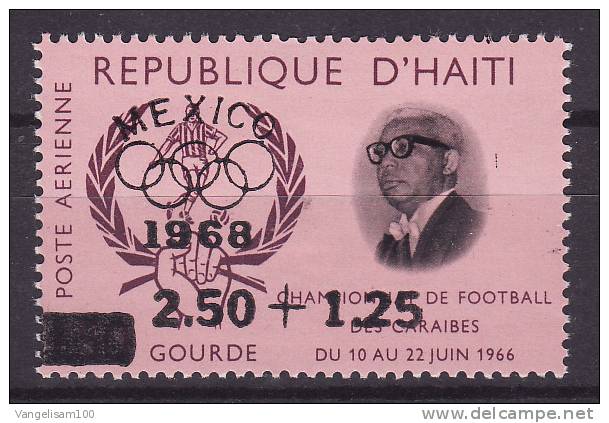 HAITI 1968 Sc#CB57 Olympic Games Mexico City´68 SEMI-AIRMAIL MH - Ete 1968: Mexico