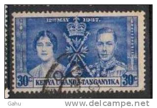 Kenya ,Uganda, Tanganyika ; 1937; N° Y/T: 49  ; Ob  ;  ; Cote Y: 0.80 E. - Kenya, Uganda & Tanganyika