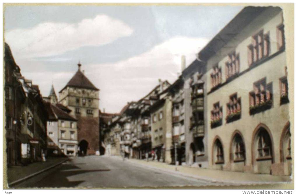 Rottweil,Hauptstraße Mit Schwarzem Tor Und Rathaus,1964 , - Rottweil