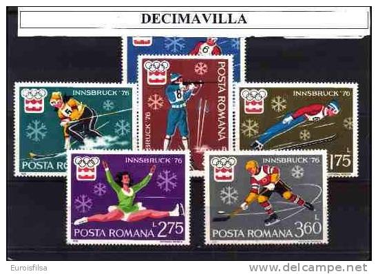 RUMANIA, INSBRUCK 76, 2937/42 - Hiver 1976: Innsbruck